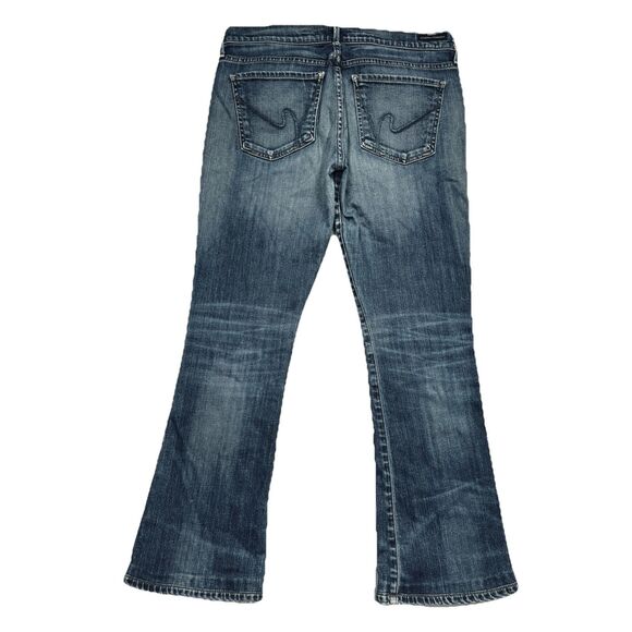 COH Citizens of Humanity Bootcut Jeans 31 Blue Hemmed Low Waist Denim Womens - Picture 2 of 12